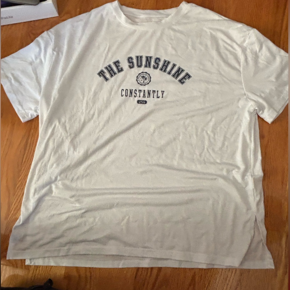 SHEIN White 'The Sunshine' Tee